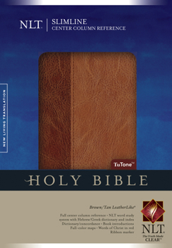 Imitation Leather Slimline Center Column Reference Bible-NLT Book