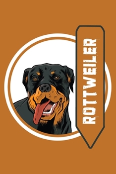 Rottweiler Notizbuch: Schönes Rottweiler Notizbuch mit 120 karierte Seiten im A5 Format (German Edition)