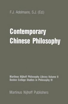 Hardcover Contemporary Chinese Philosophy Book