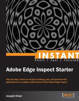 Paperback Instant Adobe Edge Inspect Starter Book