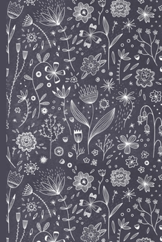 Paperback Weekly Planner: A Week to View Diary and Organiser - Monday Start with Chalkboard Flowers Cover Art Book