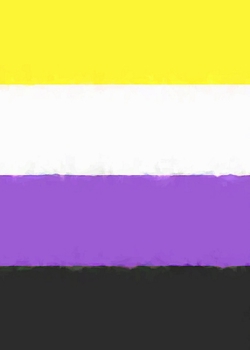 Paperback Nonbinary Pride Flag Sketchbook Book