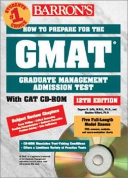 Paperback How to Prepare for the Graduate Management Admission Test W/CD-ROM [With CD-ROM] Book