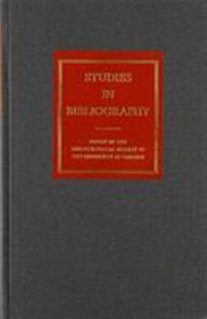 Hardcover Studies in Bibliography: Papers of the Bibliographical Society of the University of Virginia Volume 60 Book