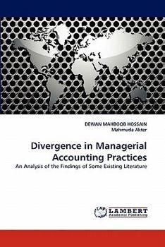 Paperback Divergence in Managerial Accounting Practices Book