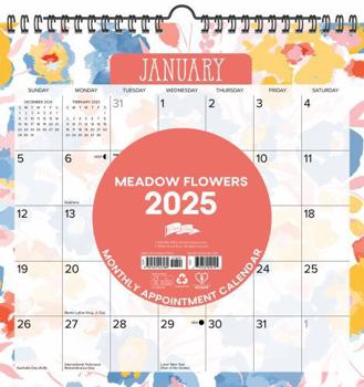 Calendar Meadow Flowers 2025 12 X 12 Spiral Wall Calendar Book