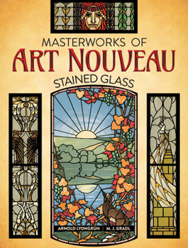 Paperback Masterworks of Art Nouveau Stained Glass Book