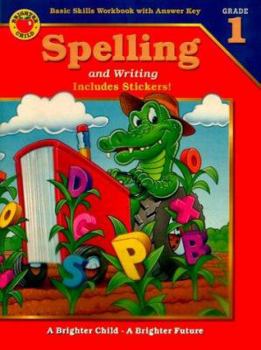 Paperback Spelling and Writing: Grade 1 (Brighter Child Series Workbooks) Book