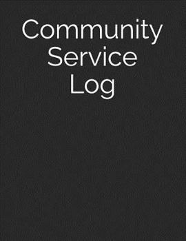 Paperback Community Service Log Book