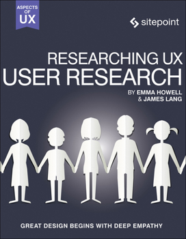 Paperback Researching Ux: User Research Book