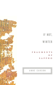 Paperback If Not, Winter: Fragments of Sappho Book