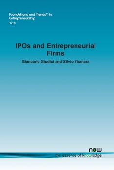 Paperback IPOs and Entrepreneurial Firms Book