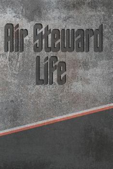 Paperback Air Steward Life: Personalized Isometric Dot Notebook 120 Pages 6x9 Book