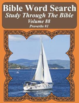 Paperback Bible Word Search Study Through The Bible: Volume 88 Proverbs #1 [Large Print] Book