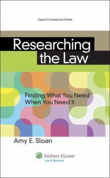 Paperback Researching the Law: Finding What You Need When You Need It Book