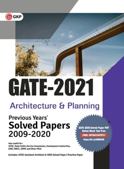 Paperback Gate 2021 Architecture & Planning Previous Years' Solved Papers Book