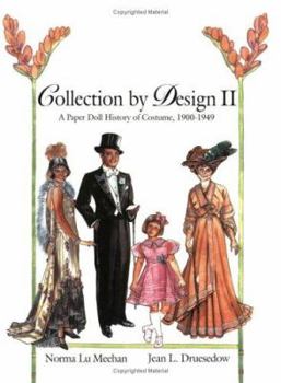 Paperback Collection by Design II: A Paper Doll History of Costume, 1900-1949 Book