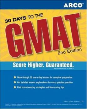 Paperback 30 Days to the GMAT CAT Book