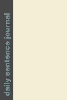 Daily Sentence Journal: Little Notebook for Writing One Memory, Thought, or Note Each Day | Modern Grey and Blue Cover Design