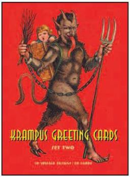 Unbound Krampus Greeting Cards Set Two: 20 Assorted Cards in Deluxe Tin Book