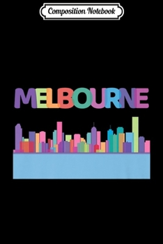 Composition Notebook: Melbourne Australia Retro Vintage City Outback Kangaroo Mate Premium  Journal/Notebook Blank Lined Ruled 6x9 100 Pages