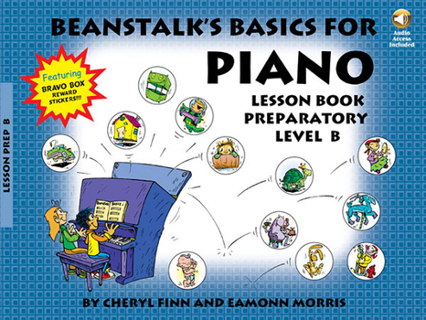 Paperback Beanstalk's Basics for Piano: Lesson Book Preparatory Level B Book