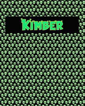 Paperback 120 Page Handwriting Practice Book with Green Alien Cover Kimber: Primary Grades Handwriting Book