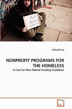 Paperback Nonprofit Programs for the Homeless Book