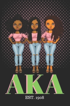 AKA: Small lined journal/notebook. Alpha Kappa Alpha Gifts; Journal for AKA sorors