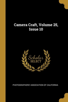 Paperback Camera Craft, Volume 25, Issue 10 Book