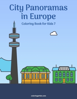 Paperback City Panoramas in Europe Coloring Book for Kids 7 Book