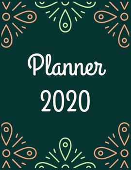 Paperback Planner 2020: Pretty Simple Planner - 2020 Planner (8.5′ x 11′ ), 128 pages Book