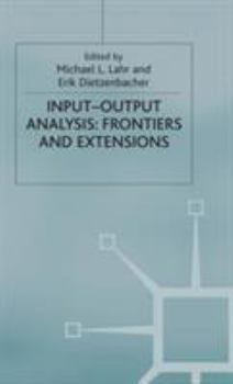Hardcover Input-Output Analysis: Frontiers and Extensions Book