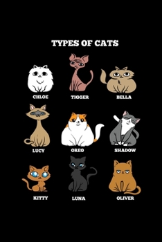 Notizbuch: Katzen Rassen Katzenmutter Lady Lustiges Geschenk 120 Seiten, 6X9 (Ca. A5), Liniert