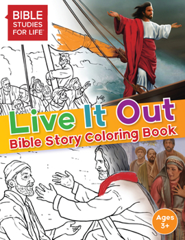 Paperback Live It Out Bible Story Coloring Book