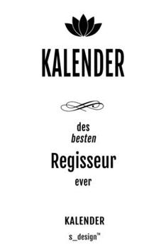 Kalender für Regisseure / Regisseur / Regisseurin: _ Wochen-Planer 2020 / Tagebuch / Journal für das ganze Jahr: Platz für Notizen, Planung / ... Erinnerungen und Sprüche (German Edition)