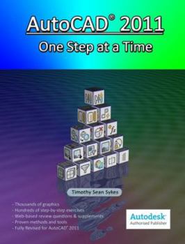 Paperback AutoCAD 2011: One Step at a Time Book