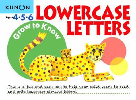 Paperback Grow to Know Lowercase Letters Book