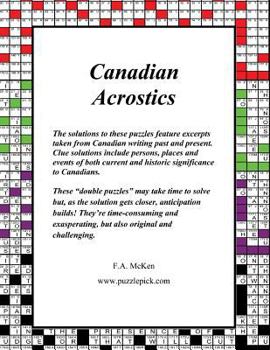 Paperback Canadian Acrostics Book