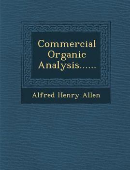 Paperback Commercial Organic Analysis...... Book