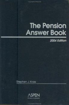 Hardcover The Pension Answer Book 2004 (Pension Answer Book) Book