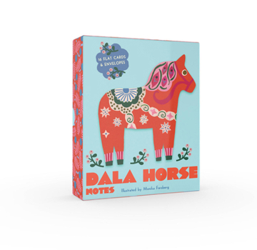 Misc. Dala Horse Notes: 16 Flat Cards and 16 Envelopes Book