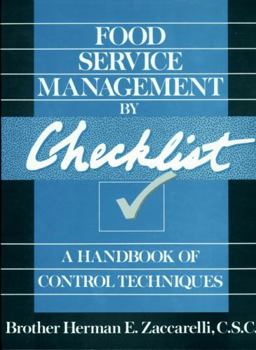 Paperback Food Service Management by Checklist: A Handbook of Control Techniques Book
