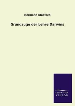 Paperback Grundzüge der Lehre Darwins [German] Book