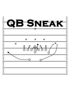 Paperback Notebook QB Sneak: Notizbuch American Football QB Sneak Team Football Coach Journal / DIN A5 - 6x9 Zoll 120 Seiten / Tagebuch und Notizhe [German] Book