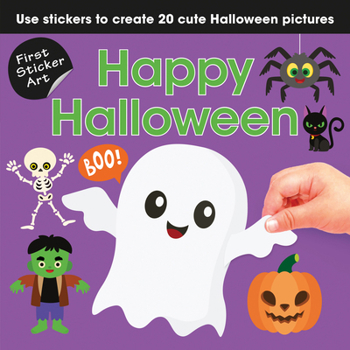 Paperback First Sticker Art: Happy Halloween Book