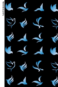 Notebook: Bird Journal For Animal Lovers, Bird Watchers & Hobby Ornithologists with 100 lined pages in 6"x9"  in Softcover| Perfect Christmas/Birthday Gift