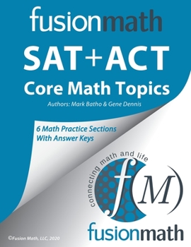 Paperback Fusion Math SAT + ACT Core Math Topics Book