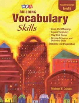 Paperback SRA Building Vocabulary Skills Teacher's Edition Level 6 Book