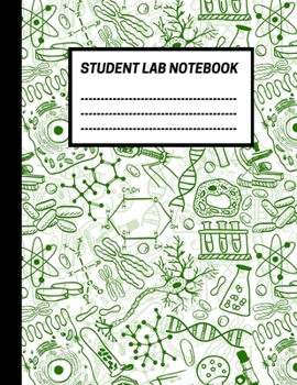 Student Lab Notebook: Biology Lab notebook, 1/4 inch square grid lab journal Log book for Science/Research students (8.5 x 11'', 150 pages)